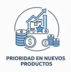 Prioridad en nuevos productos